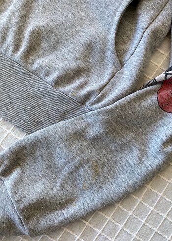 Ed hardy y2k vintage gri hırka zip ceket sweatshirt hoodie - Görsel 8