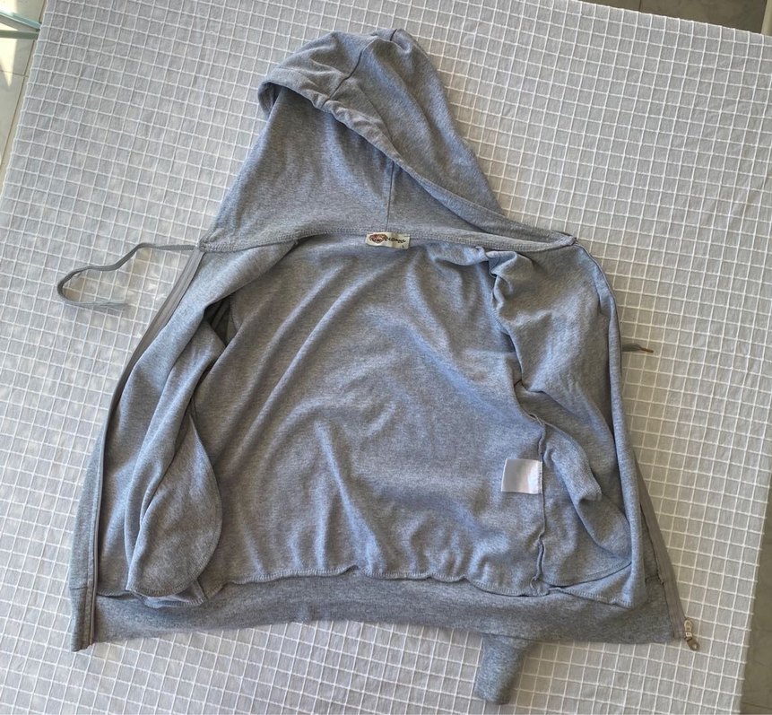 Ed hardy y2k vintage gri hırka zip ceket sweatshirt hoodie - Görsel 5