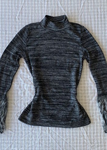 Fur y2k vintage baddie kazak bluz - Görsel 2