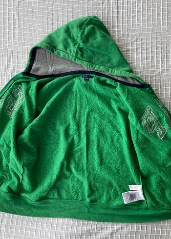 Gap y2k vintage yeşil hırka sweatshirt ceket - Görsel 5