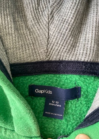 Gap y2k vintage yeşil hırka sweatshirt ceket - Görsel 6