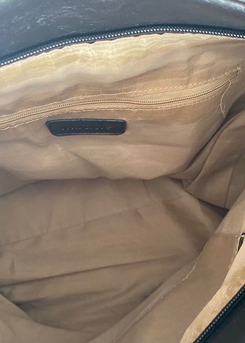 Y2k vintage downtown acı kahverengi orjinal deri çanta - Görsel 6