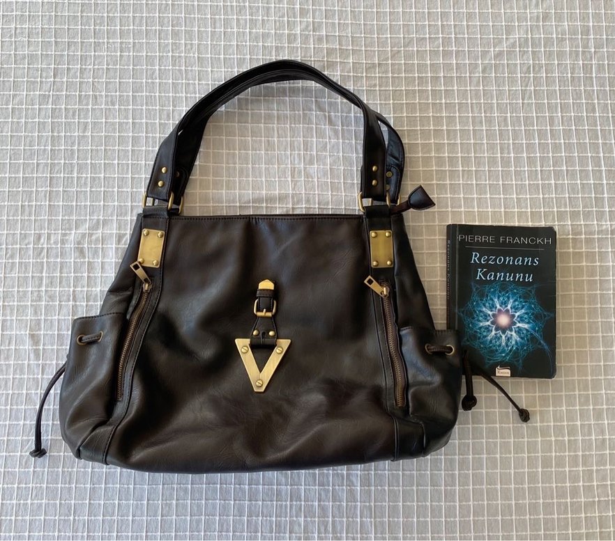 Y2k vintage downtown acı kahverengi orjinal deri çanta - Görsel 4