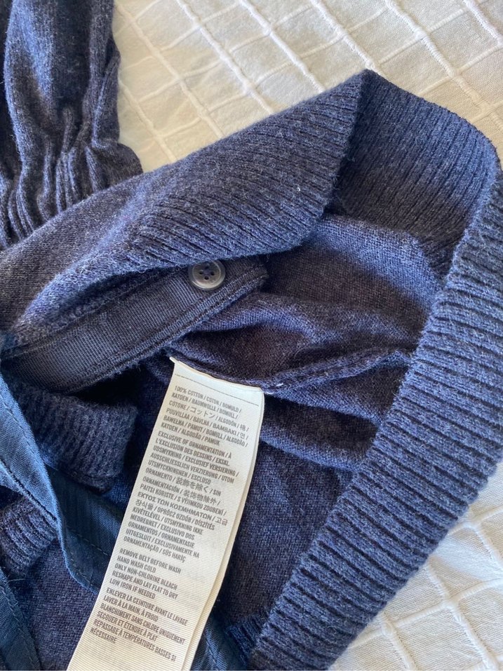 Abercrombie & Fitch y2k vintage downtown lacivert hırka - Görsel 4