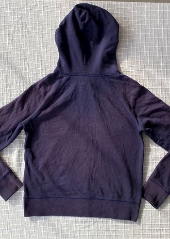 Gap lacivert orijinal zip kapüşonlu hırka ceket sweatshirt - Görsel 4