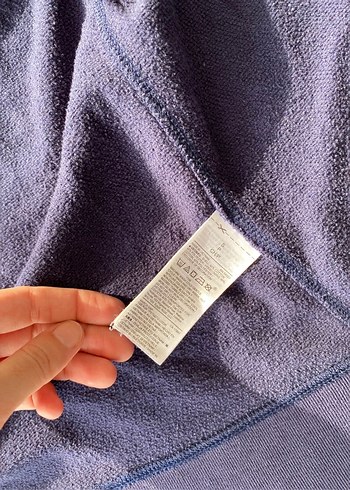 Gap lacivert orijinal zip kapüşonlu hırka ceket sweatshirt - Görsel 7