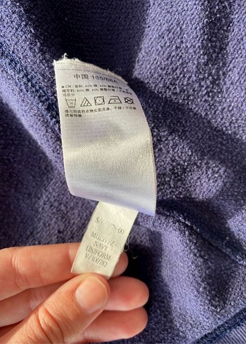 Gap lacivert orijinal zip kapüşonlu hırka ceket sweatshirt - Görsel 8