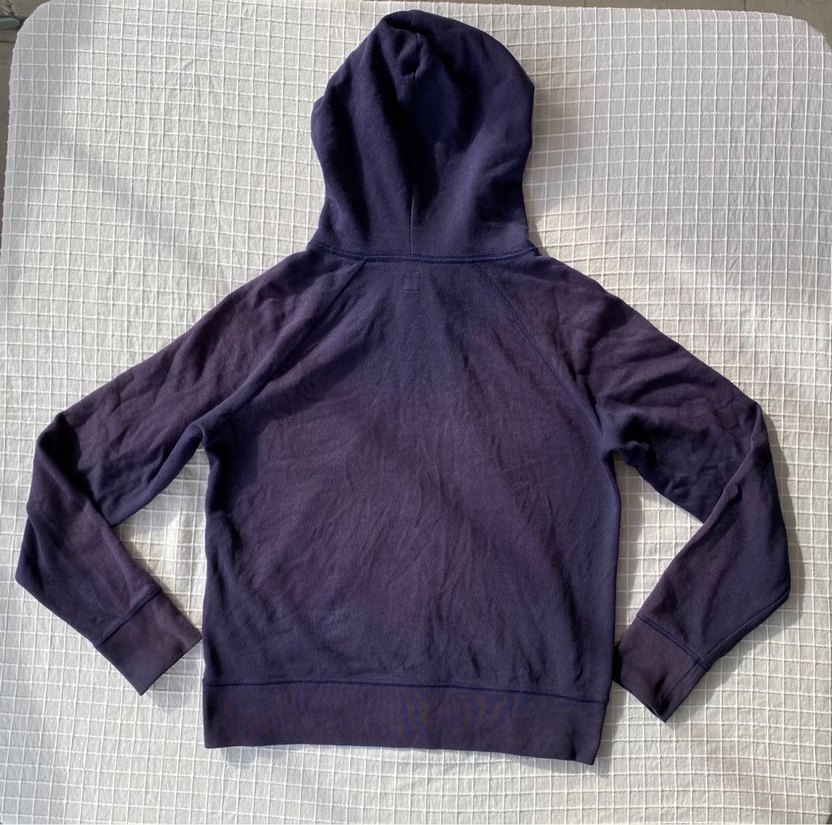 Gap lacivert orijinal zip kapüşonlu hırka ceket sweatshirt - Görsel 4