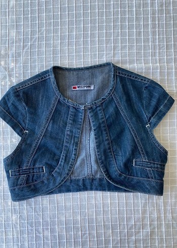 m Beden mavi Renk Y2k grunge vintage kot yelek top