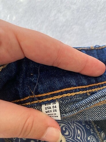xs Beden lacivert Renk Zara mini kot şort y2k vintage