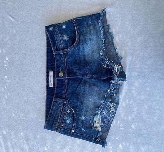 Zara mini kot şort y2k vintage