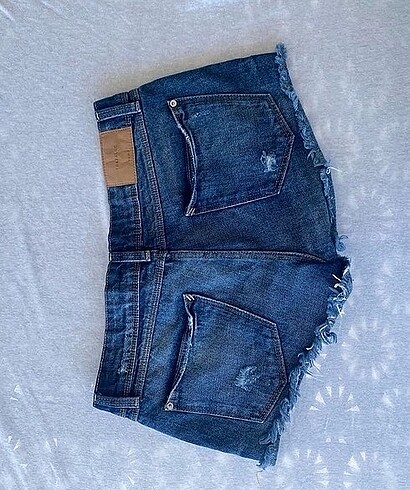 Zara Zara mini kot şort y2k vintage
