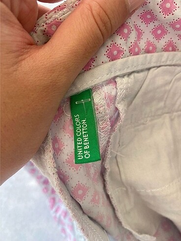 m Beden pembe Renk Benetton y2k lolita pembe mini şort
