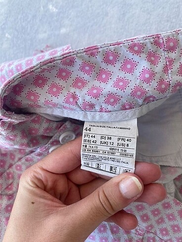 m Beden Benetton y2k lolita pembe mini şort