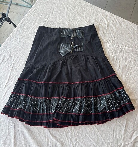 Y2k gothic vintage grunge midi etek