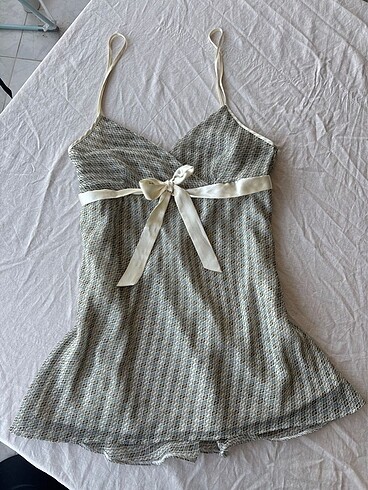 Y2k coquette vintage askılı bluz