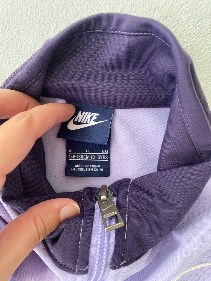 Nike y2k vintage mor lila spor ceket — görsel 5/9