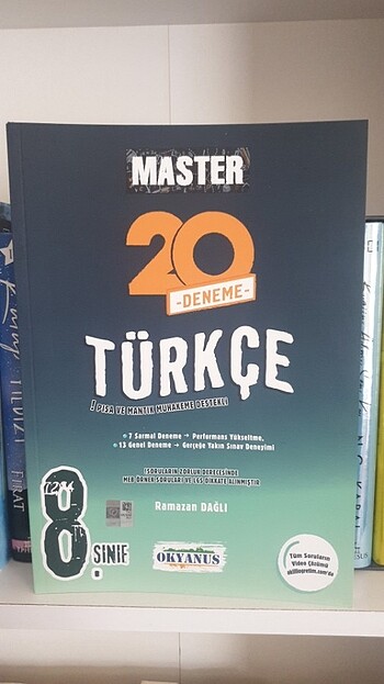 OKYANUS YAYINLARI Master Türkçe 20 Deneme 8. Sınıf