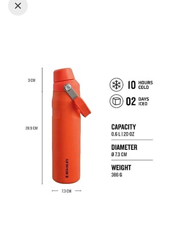 Stanley The Aerolight Iceflow Soğuk Su Termosu 0.60 Lt - Görsel 2