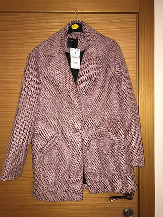 l Beden pembe Renk Bershka pembe mont M/L beden