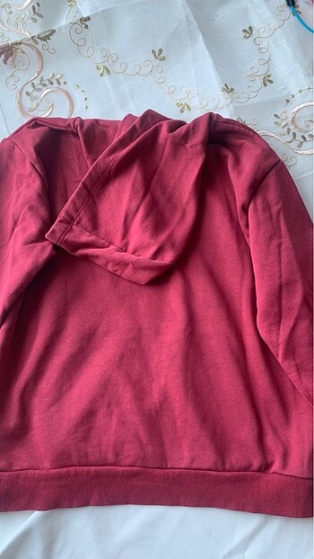 11-12 Yaş Beden bordo Renk Erkek çocuk Sweatshirt