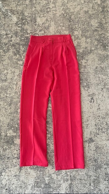 Fuşya Pembe palazzo pantalon