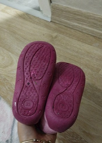 Kız Çocuk Pembe Nakışlı Sıcak Ev Terliği - Görsel 4