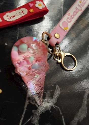 Pembe Bohem Püsküllü Renkli Anahtarlık - Görsel 5