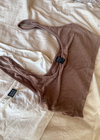 Minimalist Bej beyaz Kadın Bralet - Görsel 3