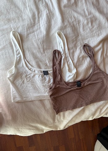 Minimalist Bej beyaz Kadın Bralet