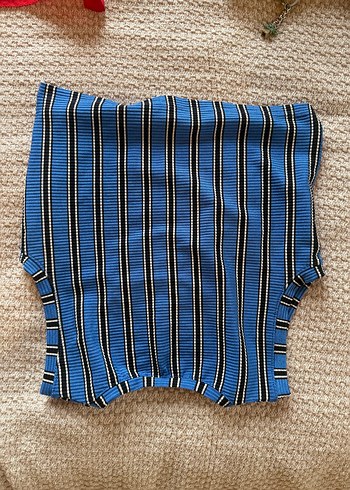 Pull and Bear Çizgili crop