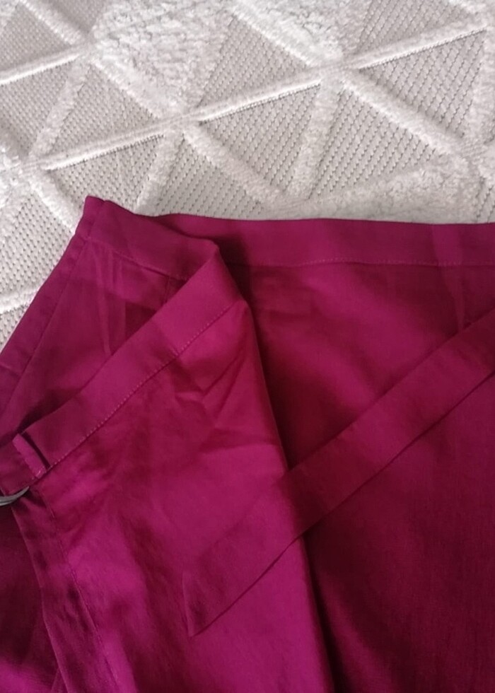 Önden bağlamalı etek - Görsel 2