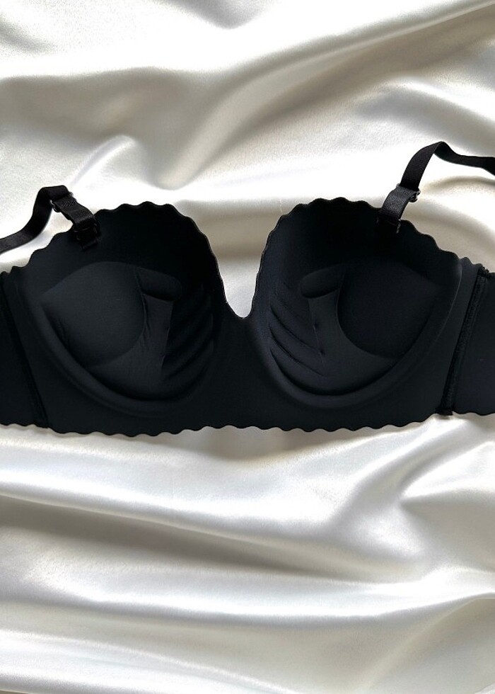 Siyah lazer el destekli sütyen  - Görsel 3
