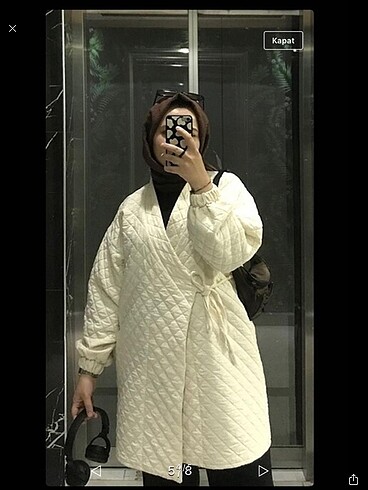 Zara Kapitone kimono mont