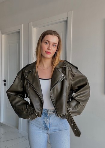 Zara Deri Biker Ceket