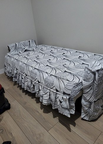 Gri Desenli Modern Kanepe Örtüsü - Görsel 3