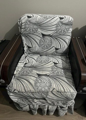 Gri Desenli Modern Kanepe Örtüsü - Görsel 2