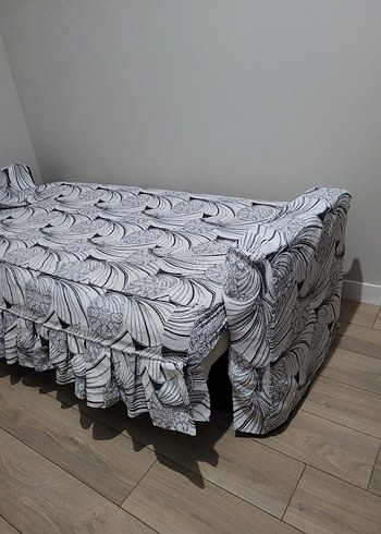 Gri Desenli Modern Kanepe Örtüsü - Görsel 4