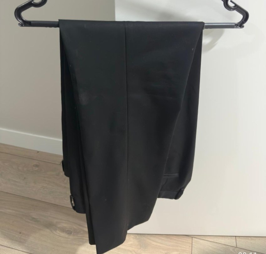 Sarar Düğmeli Siyah Erkek takım elbise - Görsel 3