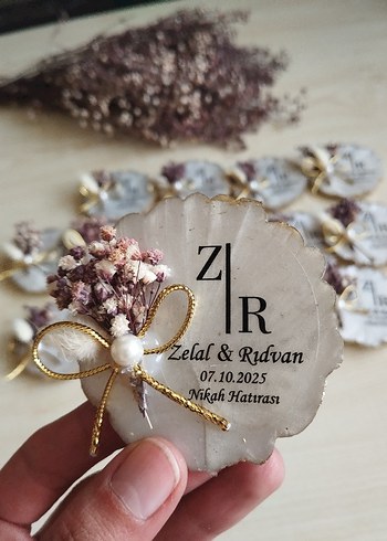 Nikah Hatırası Epoksi Magnet 15'li Paket