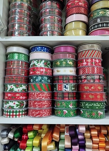 Yeni, Yılbaşı Kurdeleleri 2cm / 20 metre