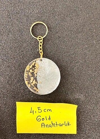 4.5 cm 2 Adet Gold Anahtarlık