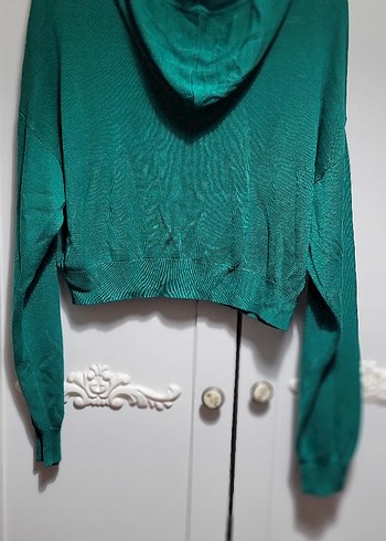 H&m kapüşonlu İnce triko kazak - Görsel 4