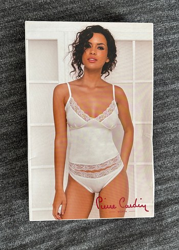 Pierre Cardin Beyaz Dantel Detayli İnce Askili İc Giyim Seti