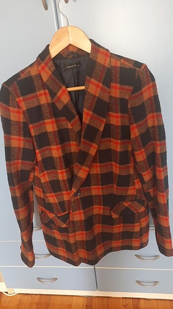 Ekoseli ceket - Görsel 5