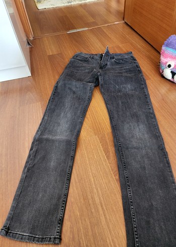 Mudo Koyu Gri Yikamali Dar Kesim Jean Mudo