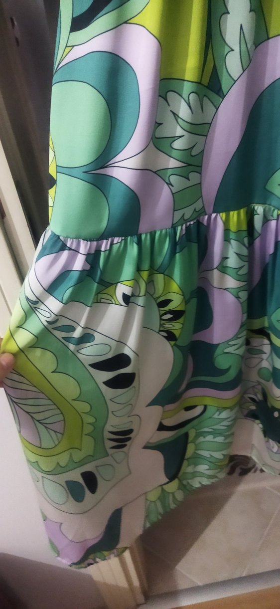 Bohem Çok Renkli Uzun Kollu Uzun Elbise - Görsel 2