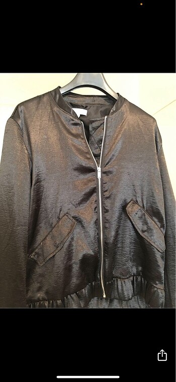 H&M Saten bomber ceket