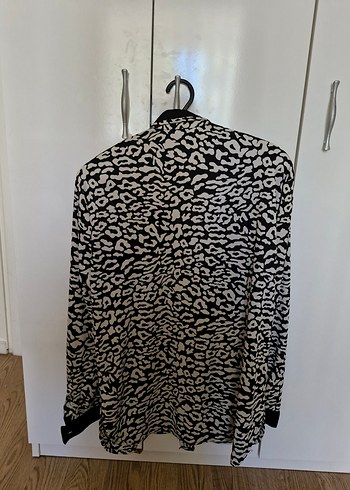 Zara Zebra desenli vintage gömlek
