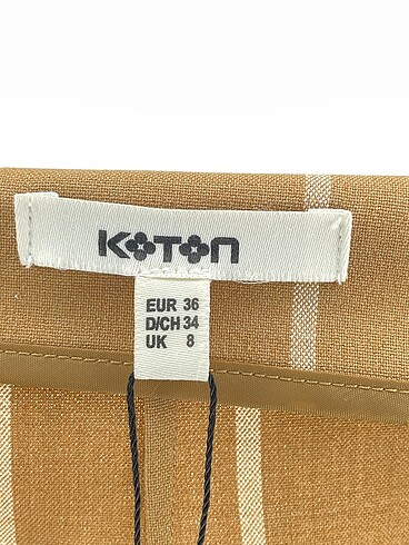36 Beden kahverengi Renk Koton Midi Etek %70 İndirimli.